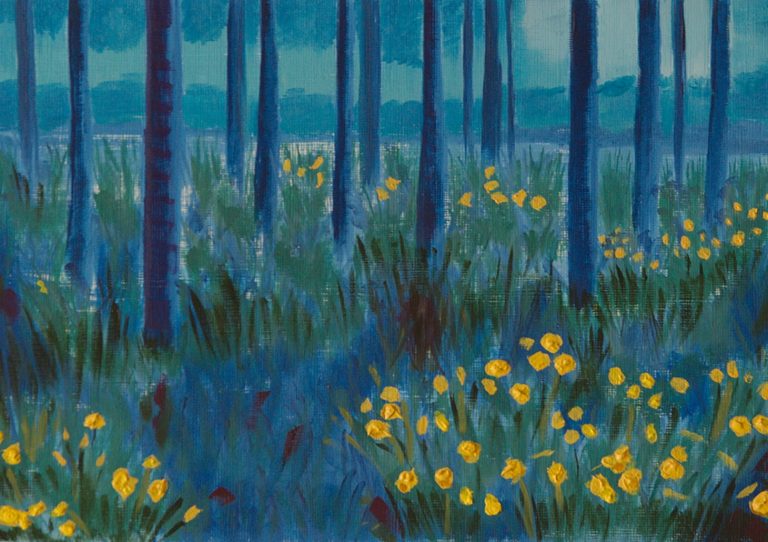 study in blue